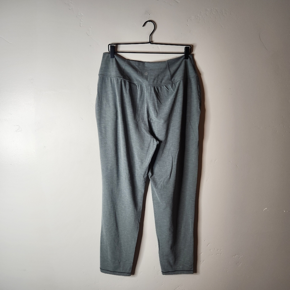 Athleta Elation Pant In Heather Green Size Large Tall - Picture 4 of 8